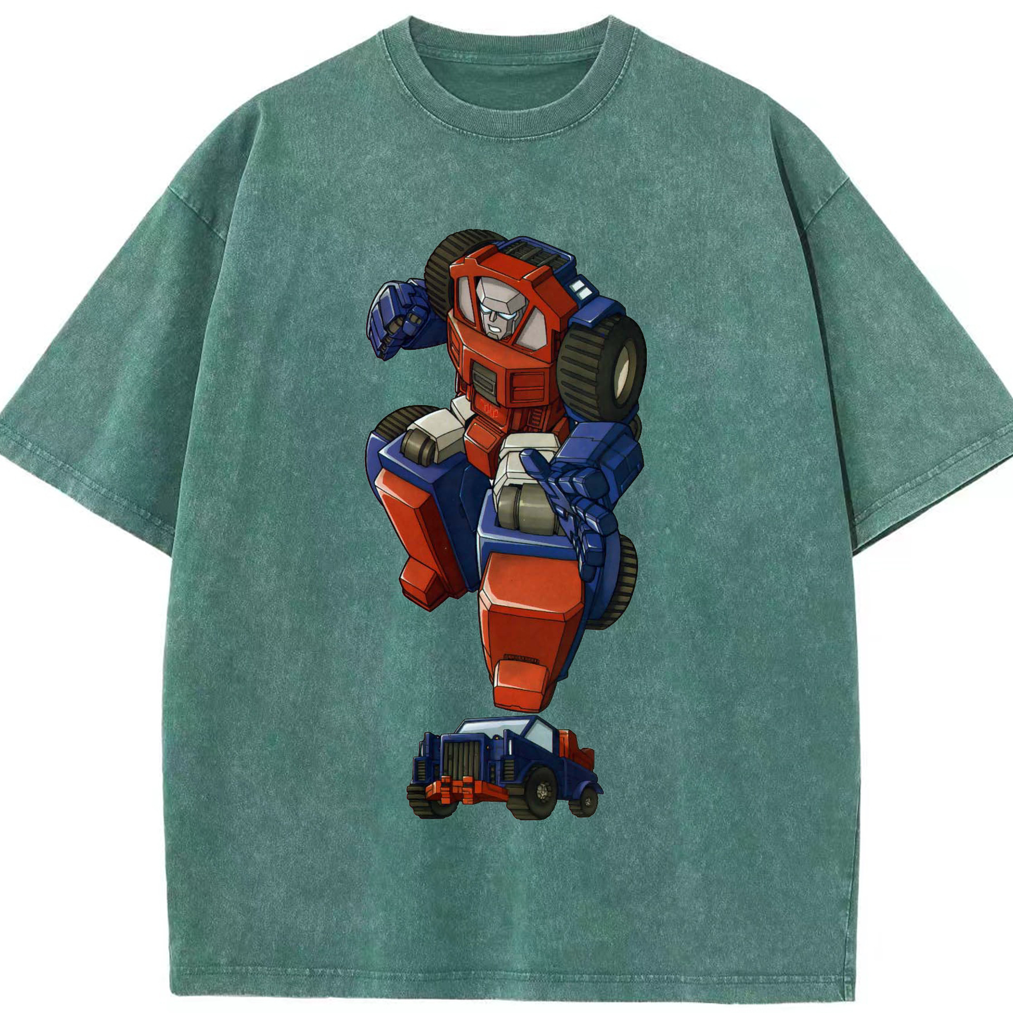 （画像用）  綿100% ヴィンテージ風 半袖Tシャツ（フロントプリント）